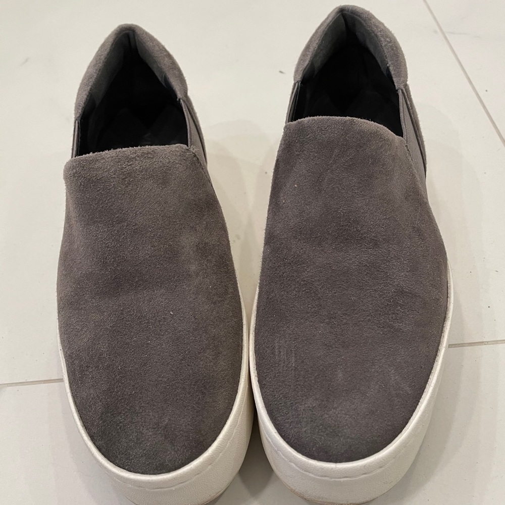 Vince Warren Grey Slip-On Sneaker